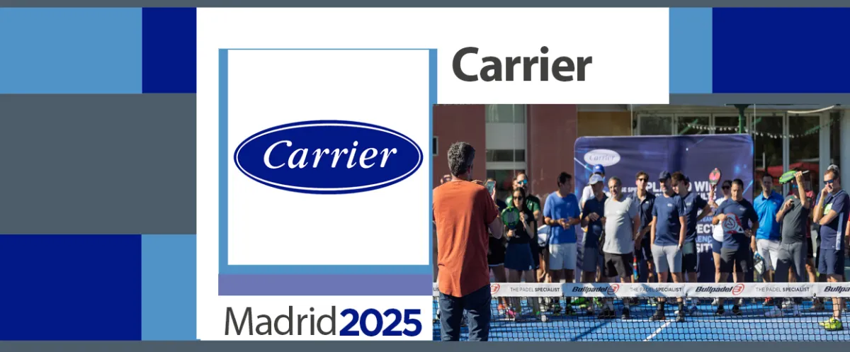 Juez árbitro y jugadores del torneo de Carrier España